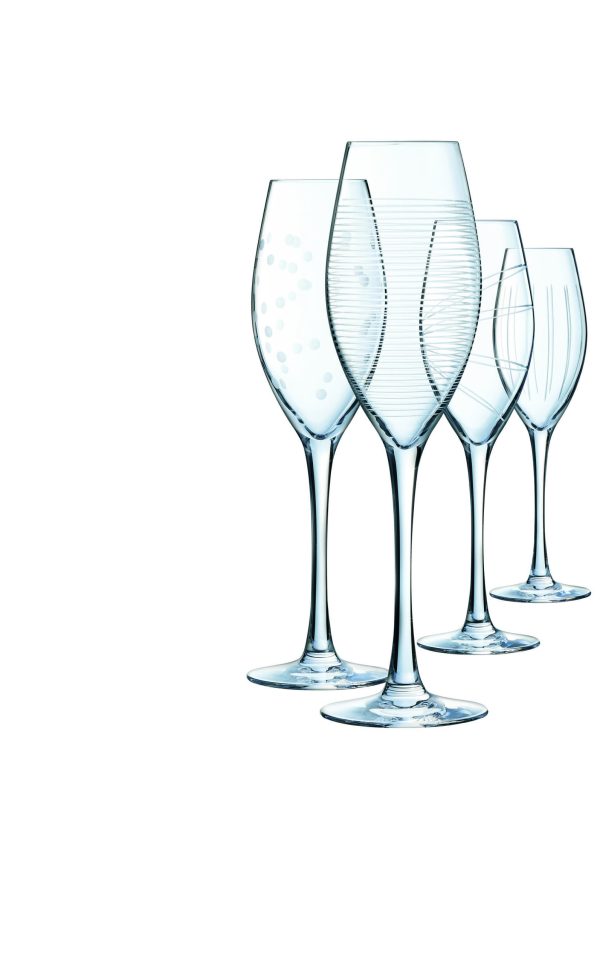 SET X4 COPA FLAUTA 24 CL ILLUMINATION